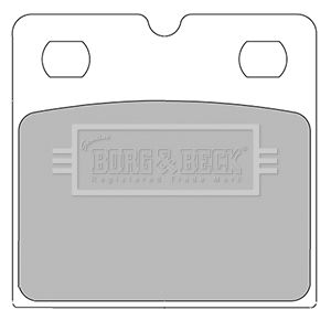 BORG & BECK Комплект тормозных колодок, дисковый тормоз BBP2430